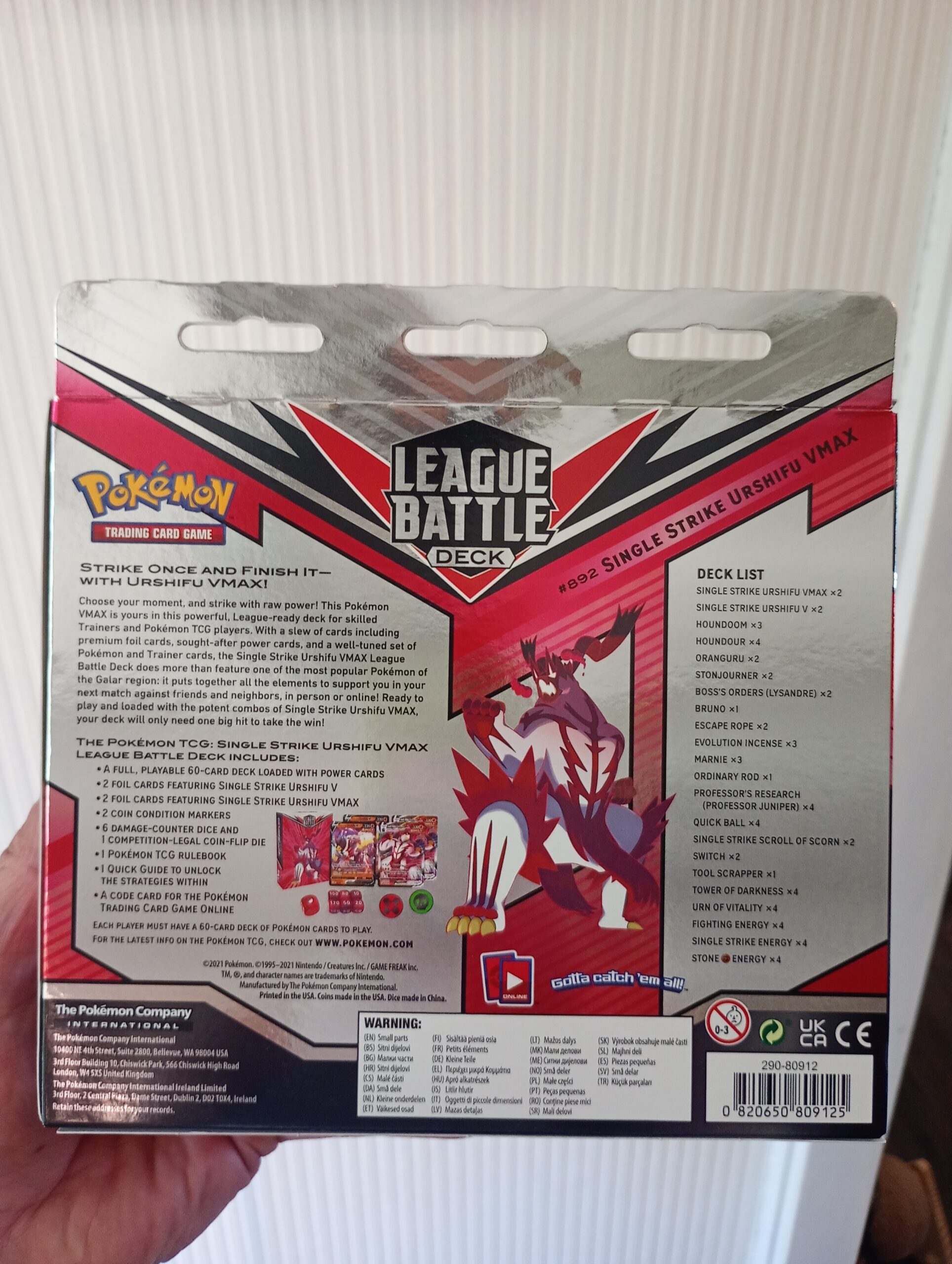 Pokemon: League Battle Deck - Single Strike Urshifu VMAX